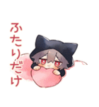 恋人返信★黒猫耳パーカーくん（個別スタンプ：30）