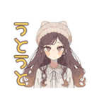 ゆるふわガーリーな女の子の秋（個別スタンプ：21）