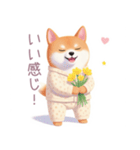 素朴なパジャマの柴犬スタンプ（個別スタンプ：31）