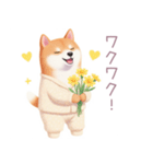 素朴なパジャマの柴犬スタンプ（個別スタンプ：39）