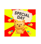 猫いっぱい＊大人かわいい誕生日＆お祝い（個別スタンプ：23）