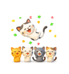 猫いっぱい＊大人かわいい誕生日＆お祝い（個別スタンプ：35）