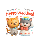 猫いっぱい＊大人かわいい誕生日＆お祝い（個別スタンプ：39）