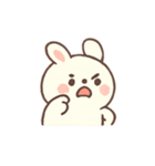 ふわふわうさぎ気分パレード（個別スタンプ：3）