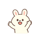 ふわふわうさぎ気分パレード（個別スタンプ：16）
