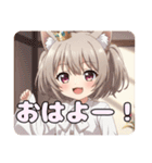 ショートツインテールみなみプレミアム（個別スタンプ：3）