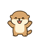 もふもふかわうそ きぶんパレード（個別スタンプ：3）