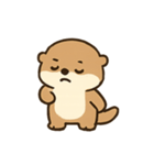 もふもふかわうそ きぶんパレード（個別スタンプ：8）