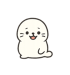 ふわふわあざらし きぶんパレード（個別スタンプ：4）