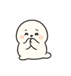 ふわふわあざらし きぶんパレード（個別スタンプ：14）