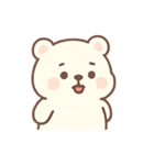 ふわふわしろくま気分パレード（個別スタンプ：5）