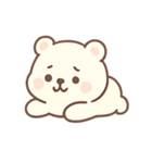 ふわふわしろくま気分パレード（個別スタンプ：7）