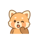 もふもふレッサーパンダ きぶん行進（個別スタンプ：3）