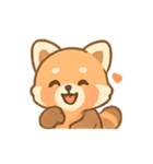 もふもふレッサーパンダ きぶん行進（個別スタンプ：6）