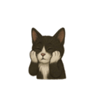 タキシード猫1222（個別スタンプ：22）