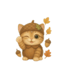 無言着ぐるみ猫 1（個別スタンプ：7）