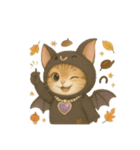 無言着ぐるみ猫 1（個別スタンプ：9）
