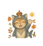 無言着ぐるみ猫 1（個別スタンプ：10）