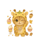 無言着ぐるみ猫 1（個別スタンプ：14）