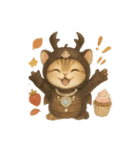 無言着ぐるみ猫 3（個別スタンプ：4）