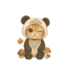 無言着ぐるみ猫 3（個別スタンプ：14）