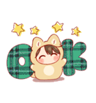 再販★きぐるみちゃん⭐︎あけおめ！（個別スタンプ：3）