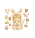 無言着ぐるみ猫 4（個別スタンプ：3）