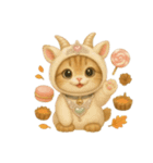無言着ぐるみ猫 4（個別スタンプ：5）