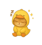 無言着ぐるみ猫 4（個別スタンプ：14）
