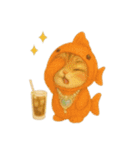 無言着ぐるみ猫 4（個別スタンプ：16）