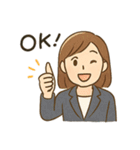 オフィス女子の毎日使える日常会話スタンプ（個別スタンプ：6）