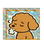 トイプードルのレトロかわいいスタンプ@SFW（個別スタンプ：1）
