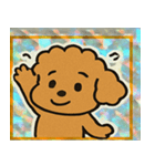 トイプードルのレトロかわいいスタンプ@SFW（個別スタンプ：4）