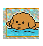 トイプードルのレトロかわいいスタンプ@SFW（個別スタンプ：13）