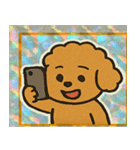トイプードルのレトロかわいいスタンプ@SFW（個別スタンプ：17）