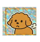 トイプードルのレトロかわいいスタンプ@SFW（個別スタンプ：21）