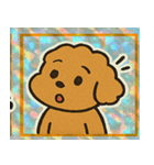 トイプードルのレトロかわいいスタンプ@SFW（個別スタンプ：22）