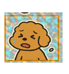 トイプードルのレトロかわいいスタンプ@SFW（個別スタンプ：24）