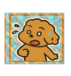 トイプードルのレトロかわいいスタンプ@SFW（個別スタンプ：26）