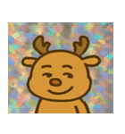トナカイのレトロかわいいスタンプ@SFW（個別スタンプ：1）