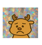 トナカイのレトロかわいいスタンプ@SFW（個別スタンプ：2）