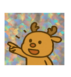 トナカイのレトロかわいいスタンプ@SFW（個別スタンプ：6）