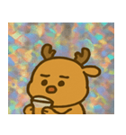 トナカイのレトロかわいいスタンプ@SFW（個別スタンプ：12）