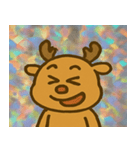 トナカイのレトロかわいいスタンプ@SFW（個別スタンプ：13）