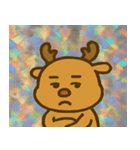 トナカイのレトロかわいいスタンプ@SFW（個別スタンプ：15）
