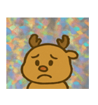 トナカイのレトロかわいいスタンプ@SFW（個別スタンプ：18）