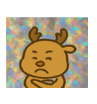トナカイのレトロかわいいスタンプ@SFW（個別スタンプ：19）