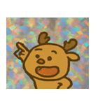 トナカイのレトロかわいいスタンプ@SFW（個別スタンプ：22）
