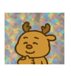 トナカイのレトロかわいいスタンプ@SFW（個別スタンプ：28）