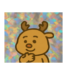 トナカイのレトロかわいいスタンプ@SFW（個別スタンプ：30）